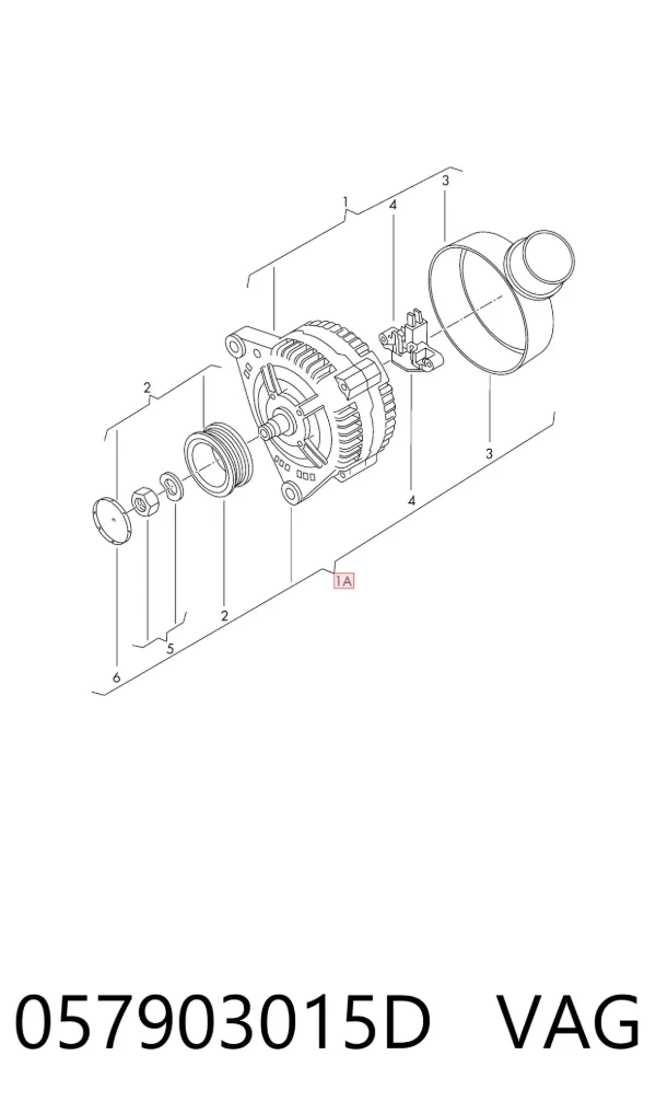 Alternator 057903015D VAG
