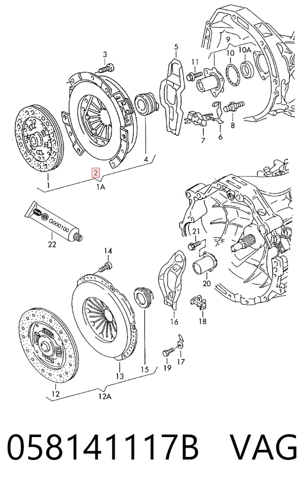 Docisk sprzęgła 058141117B VAG