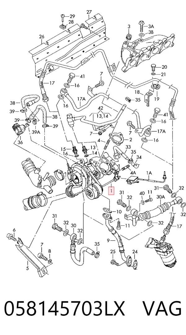 Turbina 058145703LX VAG