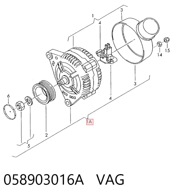 Alternator 058903016A VAG
