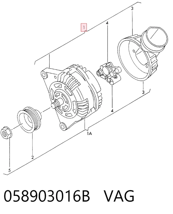 Alternator 058903016B VAG