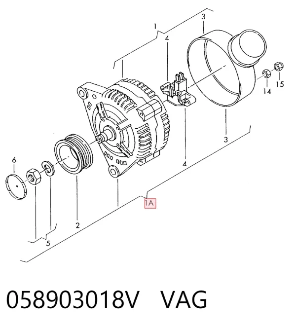 Alternator 058903018V VAG