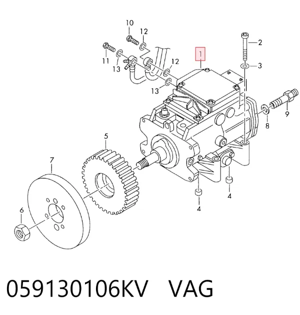 Pompa wtryskowa wysokiego ciśnienia 059130106KV VAG