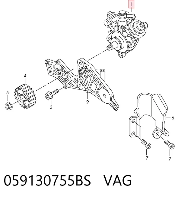 Pompa wtryskowa wysokiego ciśnienia 059130755BS VAG