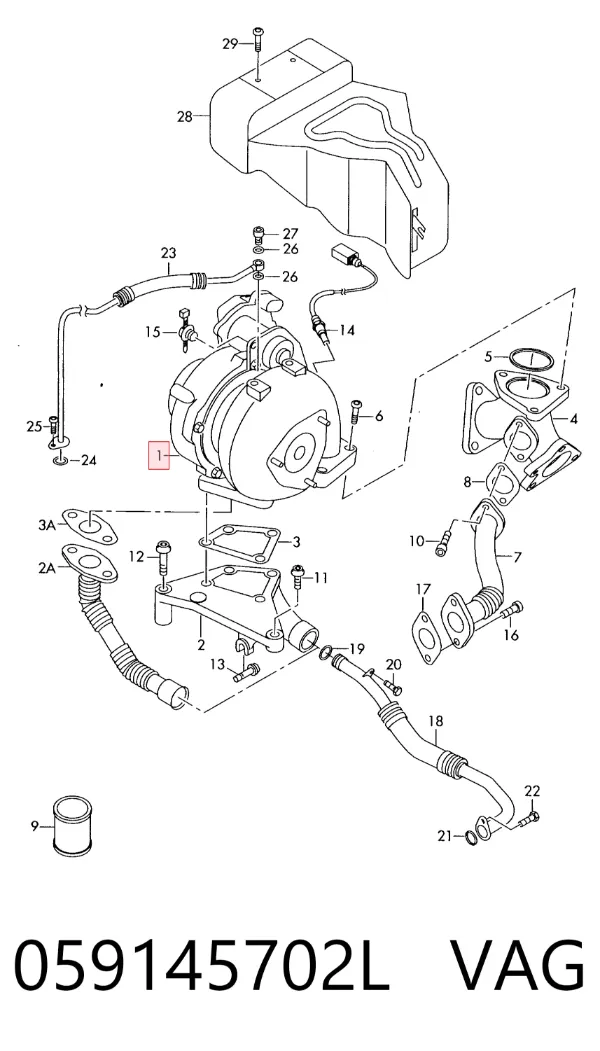 Turbina 059145702L VAG