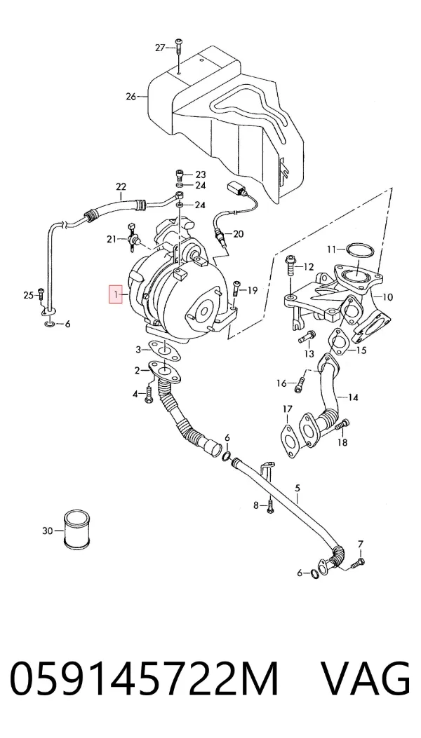 Turbina 059145722M VAG