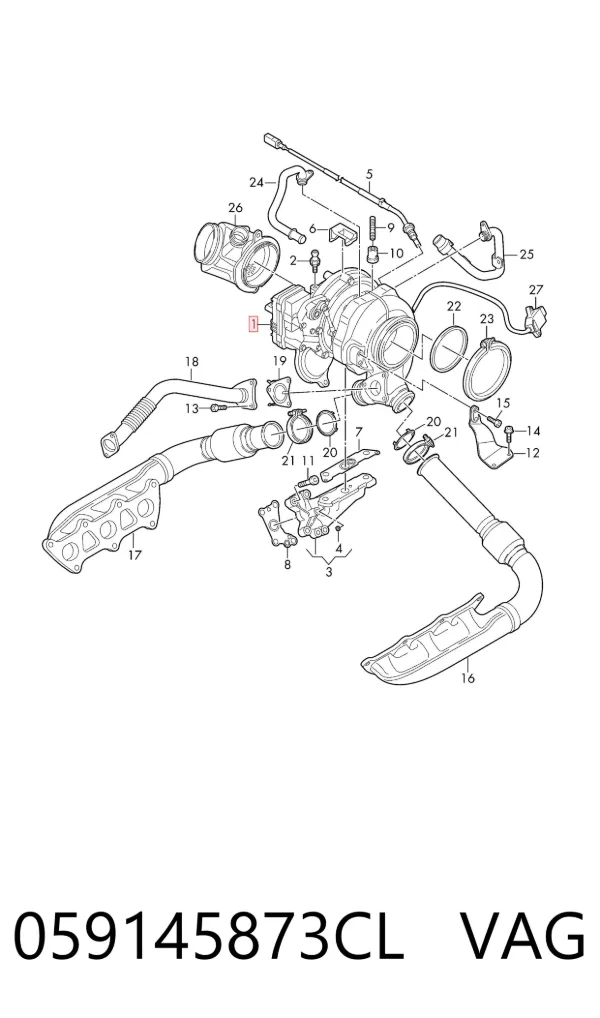 Turbina 059145873CL VAG