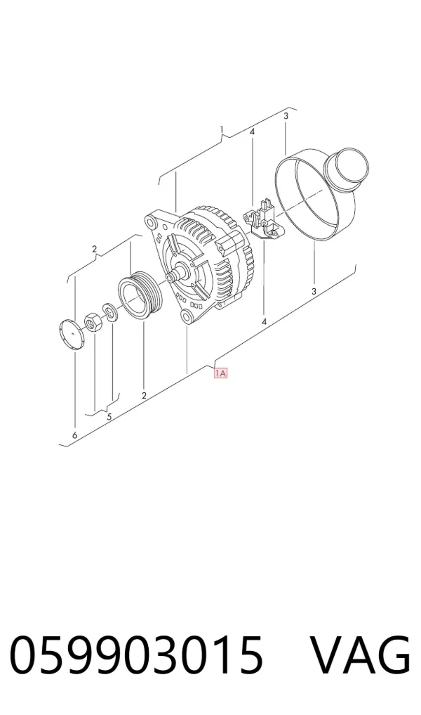 Alternator 059903015 VAG