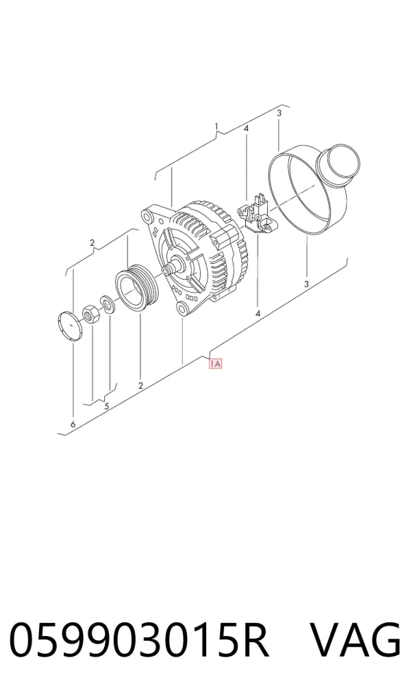 Alternator 059903015R VAG