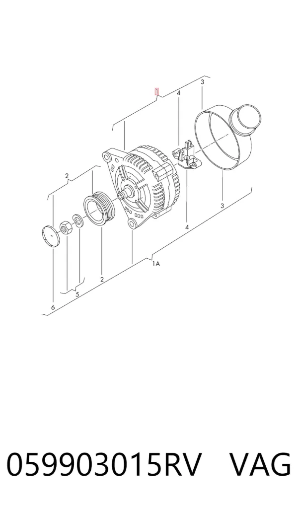 Alternator 059903015RV VAG