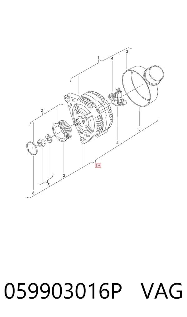 Alternator 059903016P VAG