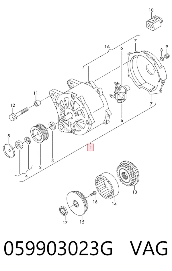 Alternator 059903023G VAG