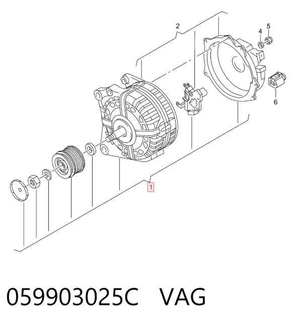 Alternator 059903025C VAG