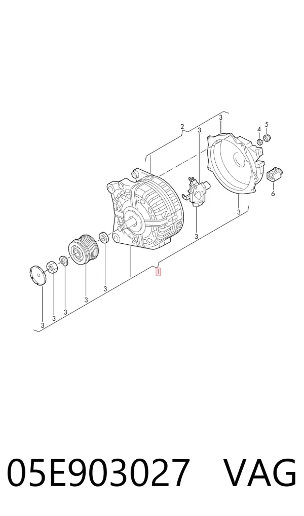 Alternator 05E903027 VAG