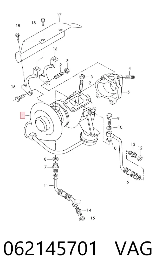 Turbina 062145701 VAG