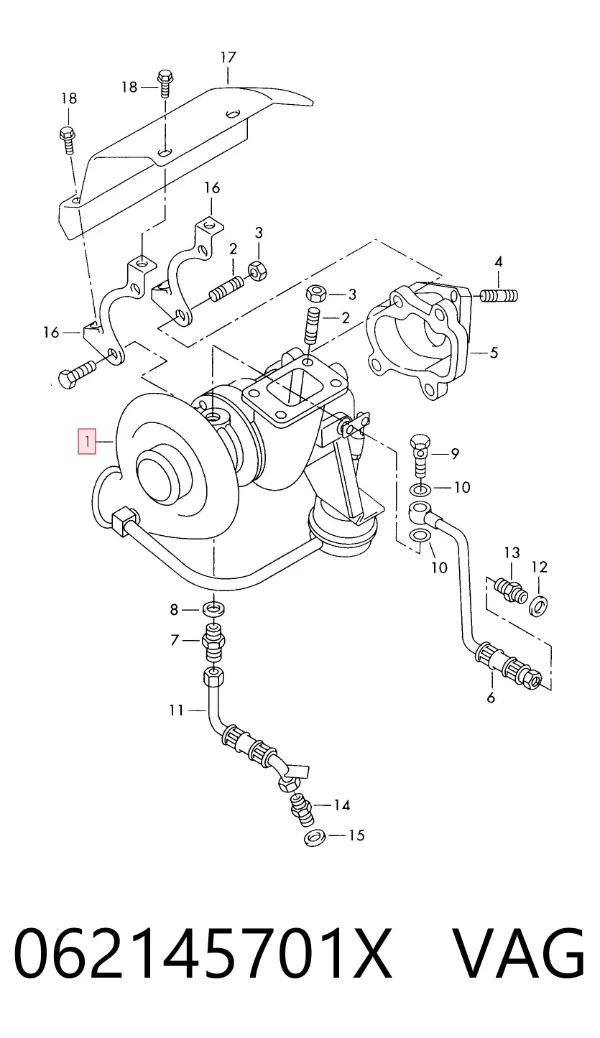 Turbina 062145701X VAG