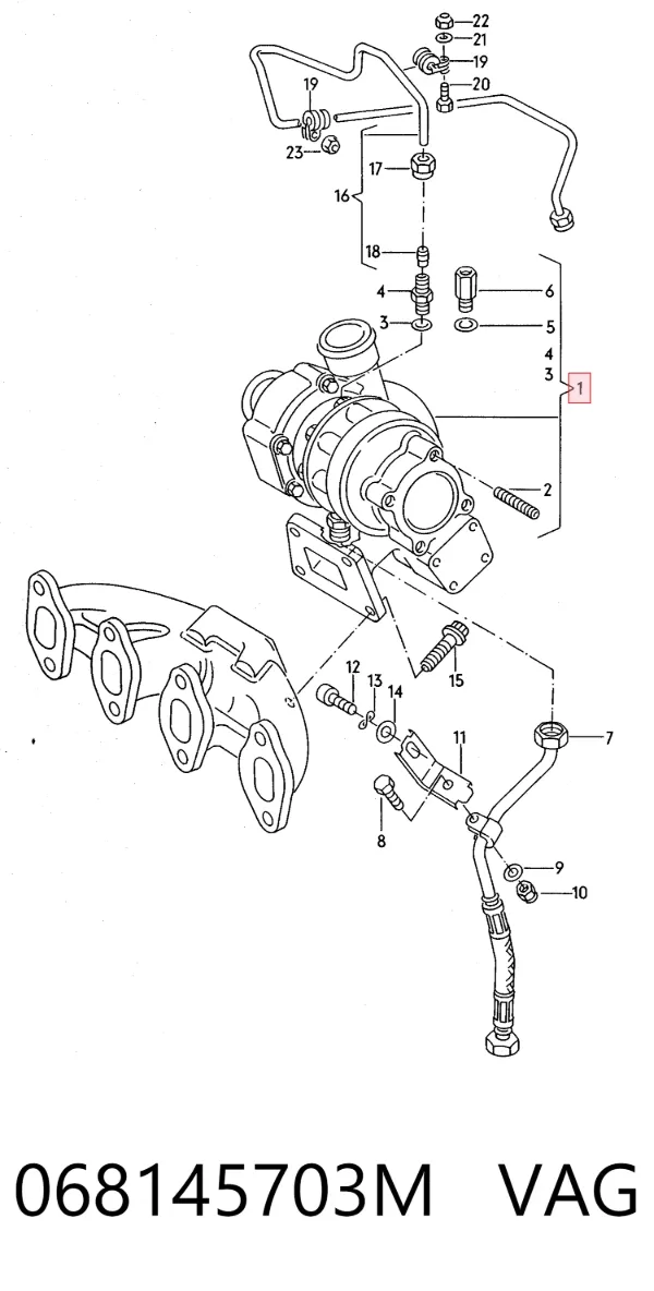 Turbina 068145703M VAG