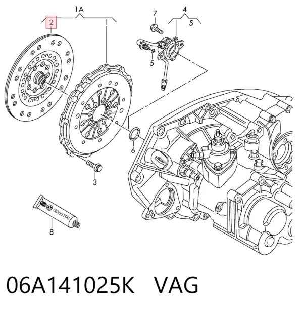 Docisk sprzęgła 06A141025K VAG