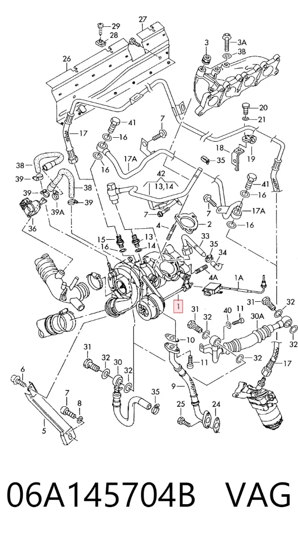 Turbina 06A145704B VAG