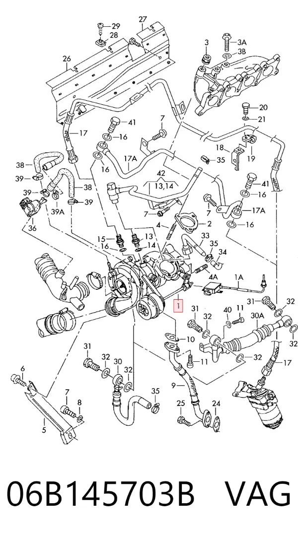 Turbina 06B145703B VAG