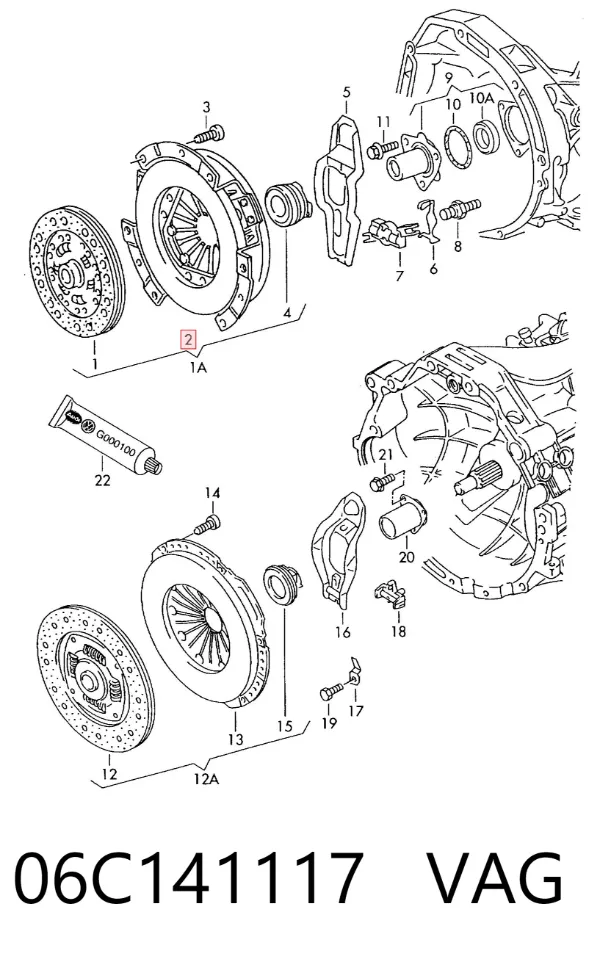 Docisk sprzęgła 06C141117 VAG