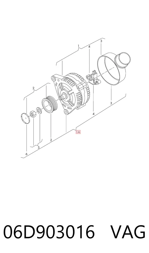 Alternator 06D903016 VAG