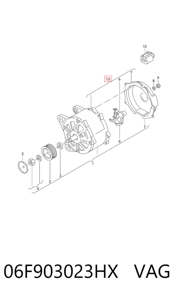 Alternator 06F903023HX VAG
