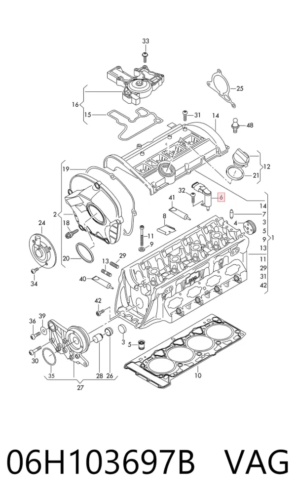 Regulator faz rozrządu 06H103697B VAG