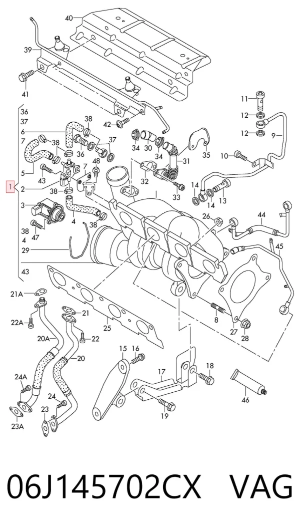 Turbina 06J145702CX VAG
