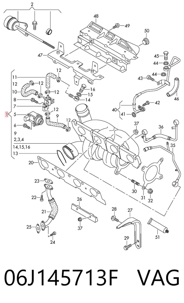 Turbina 06J145713F VAG