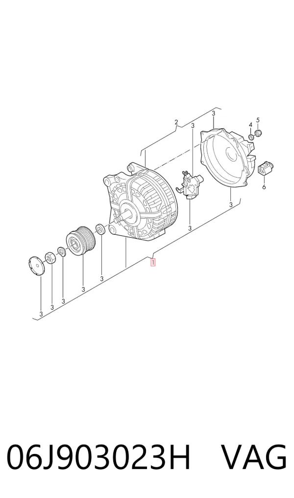 Alternator 06J903023H VAG