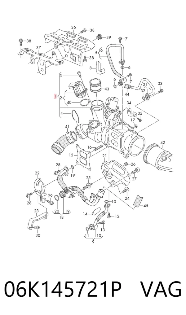 Turbina 06K145721P VAG