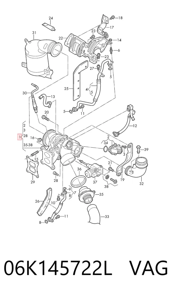 Turbina 06K145722L VAG