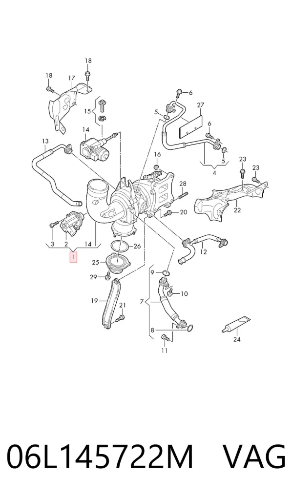 Turbina 06L145722M VAG