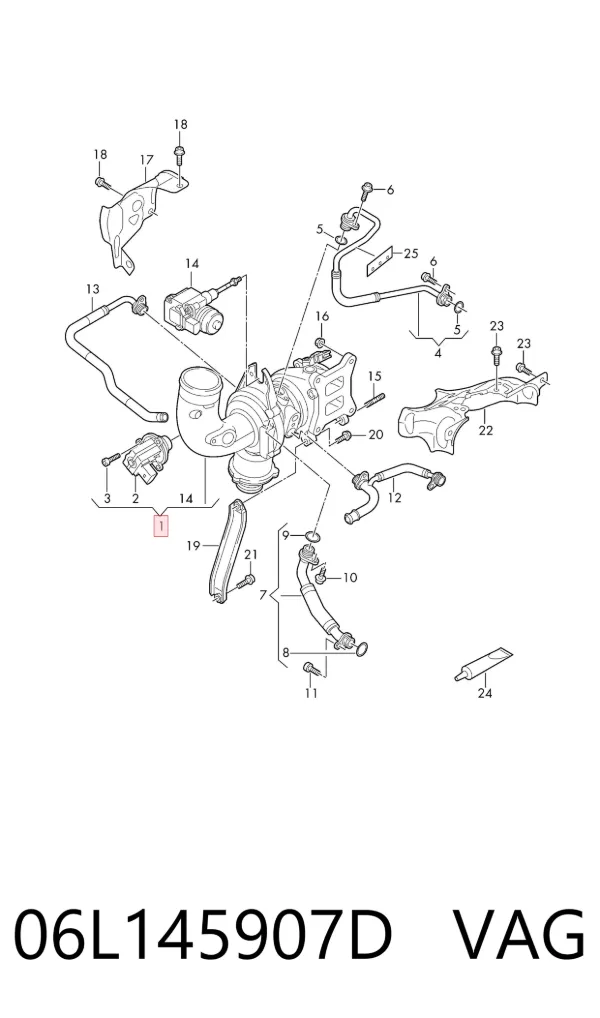 Turbina 06L145907D VAG