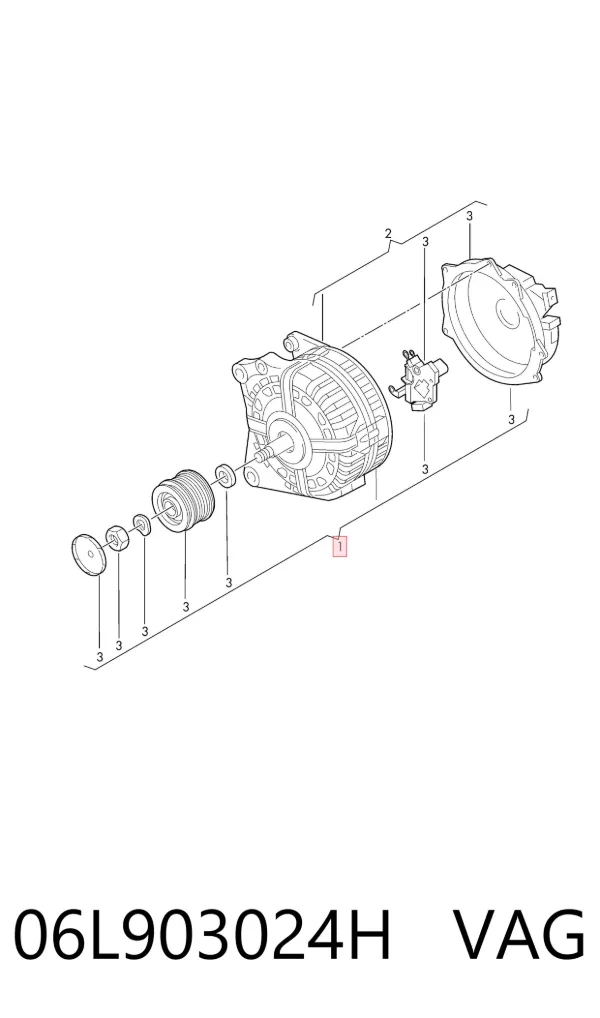 Alternator 06L903024H VAG