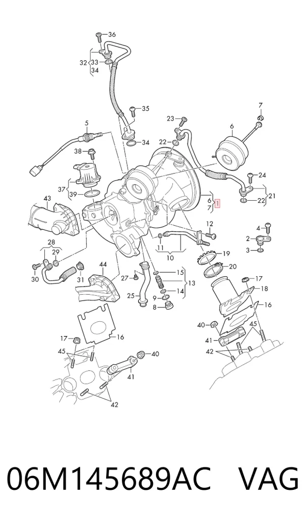 Turbina 06M145689AC VAG