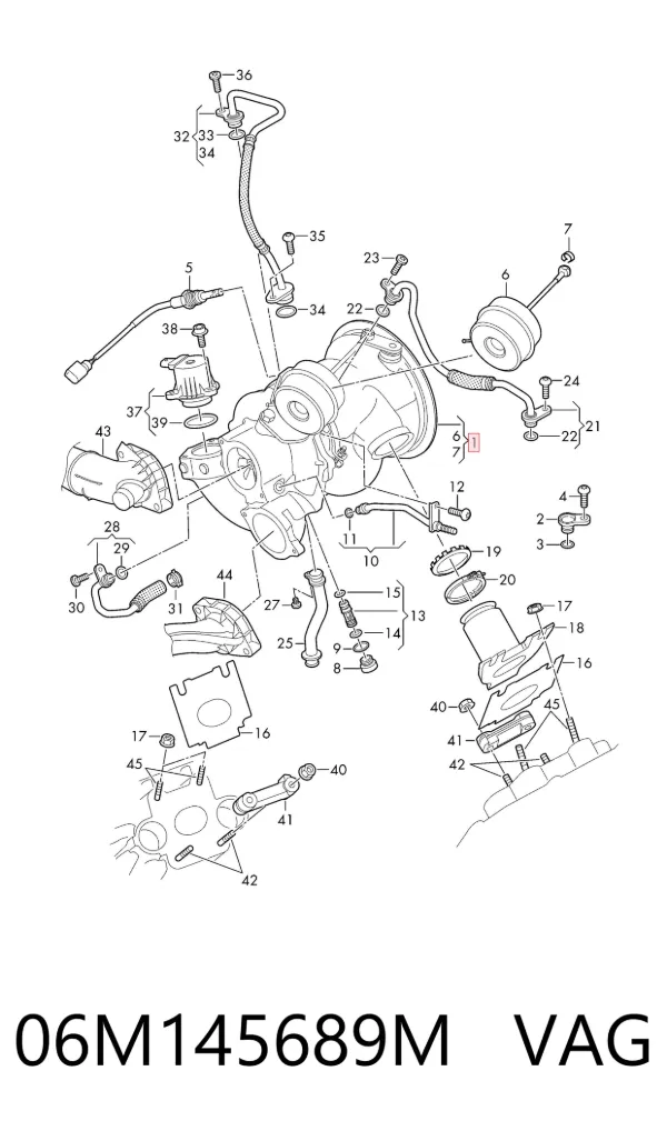 Turbina 06M145689M VAG