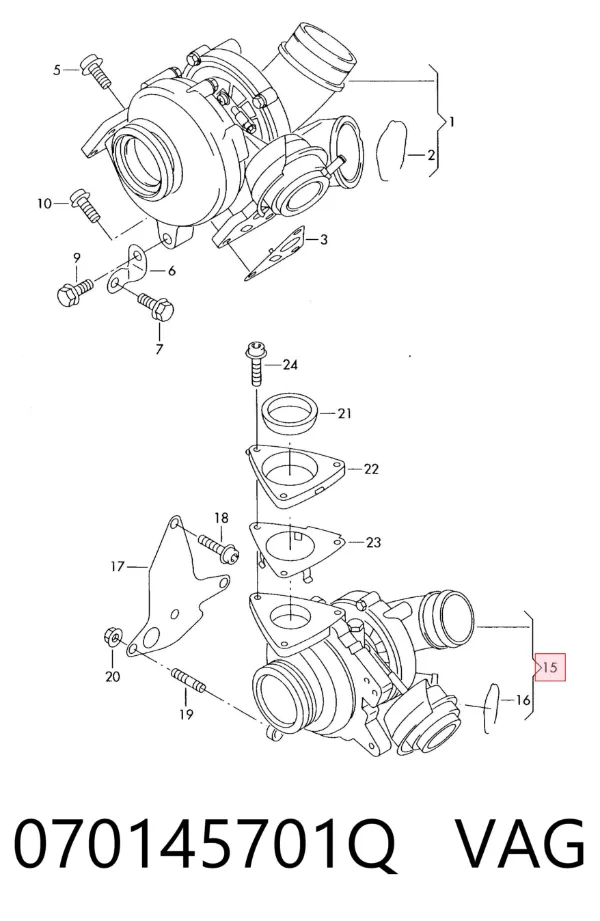 Turbina 070145701Q VAG