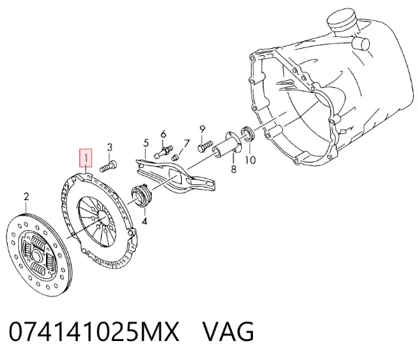 Docisk sprzęgła 074141025MX VAG