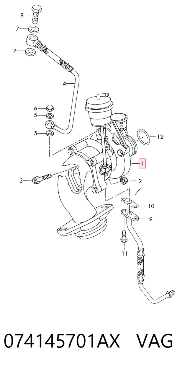 Turbina 074145701AX VAG