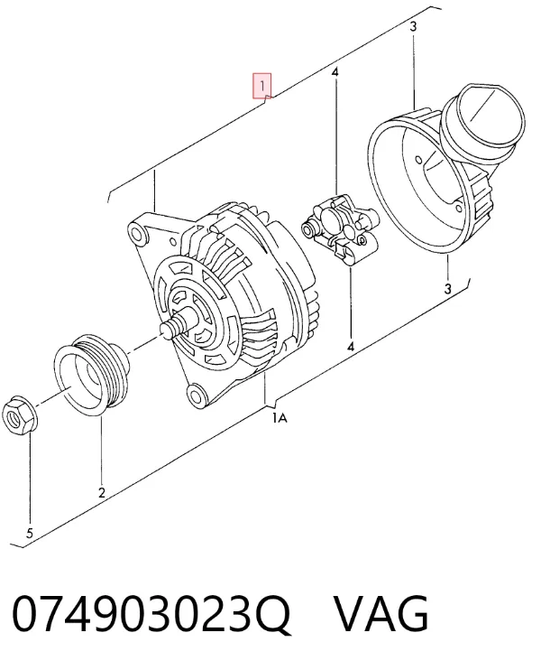 Alternator 074903023Q VAG