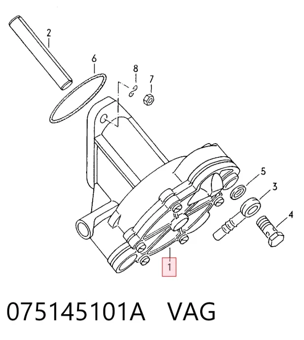 Pompa podciśnienia 075145101A VAG