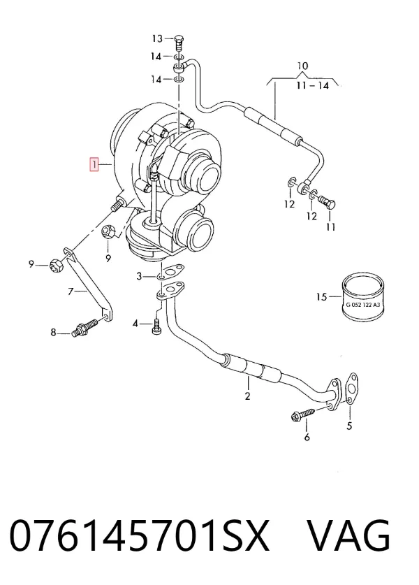 Turbina 076145701SX VAG