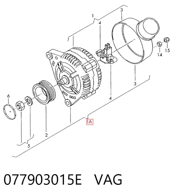Alternator 077903015E VAG