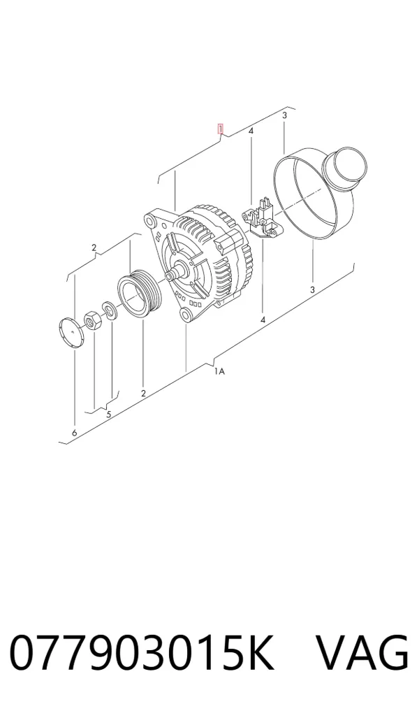 Alternator 077903015K VAG