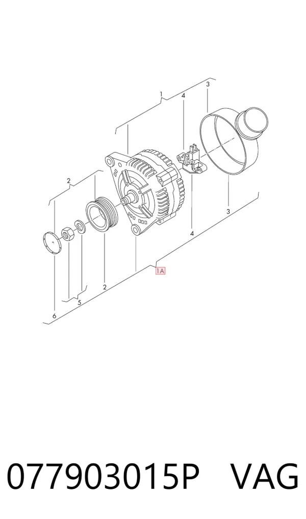 Alternator 077903015P VAG