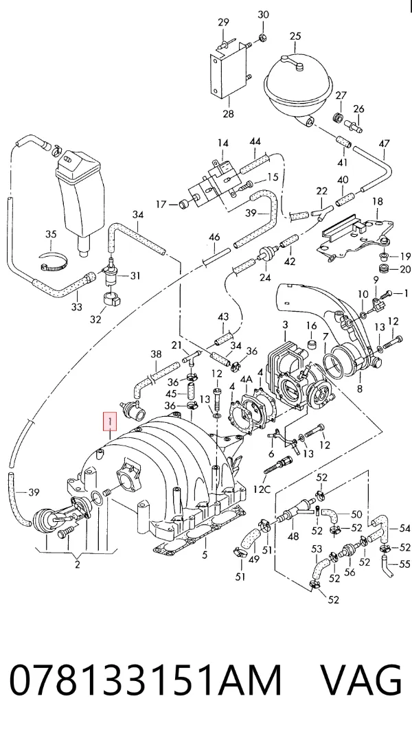 Kolektor ssący Audi A6 C4