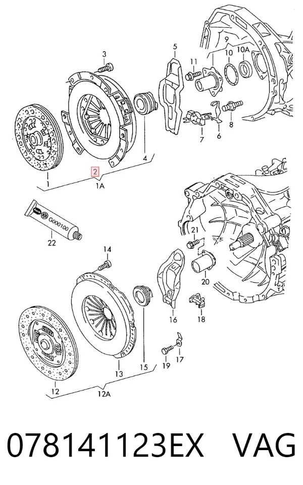 Docisk sprzęgła 078141123EX VAG