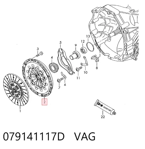 Docisk sprzęgła 079141117D VAG